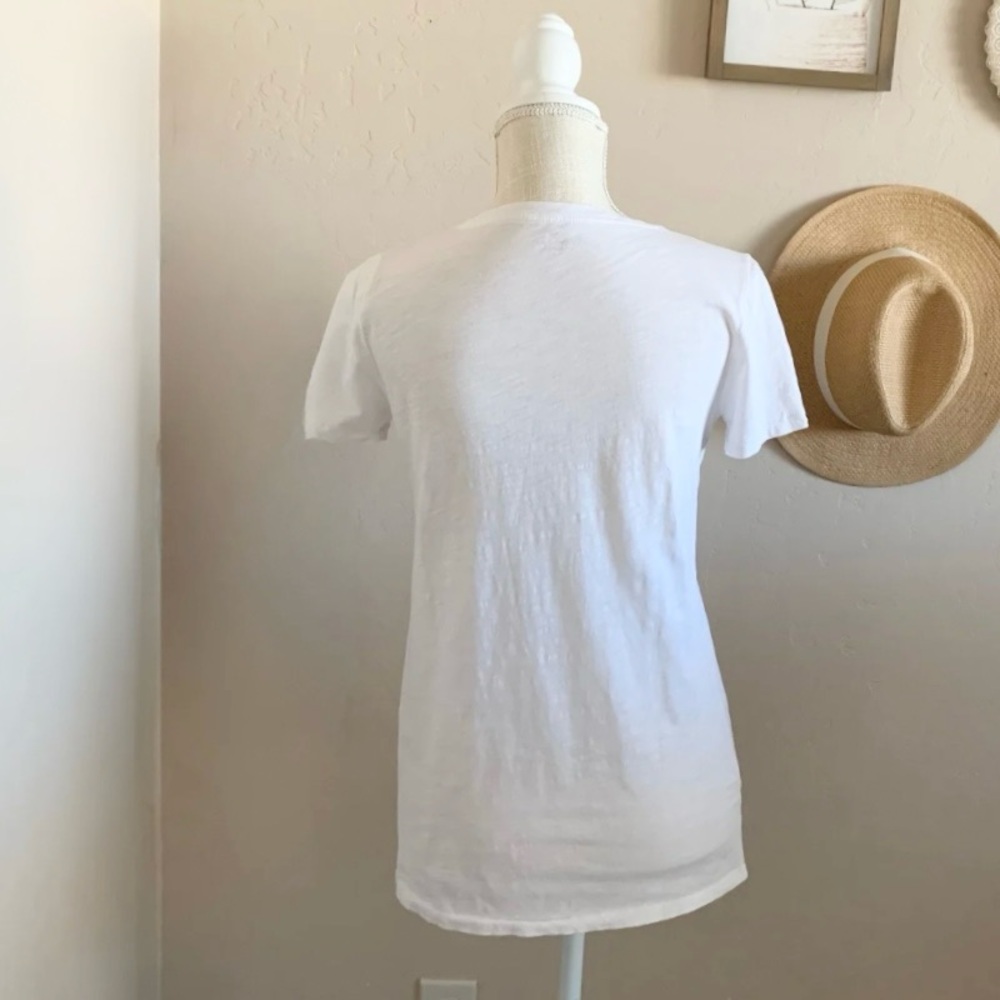 J. Crew Lightweight Classic White T-Shirt - Picture 2 of 7